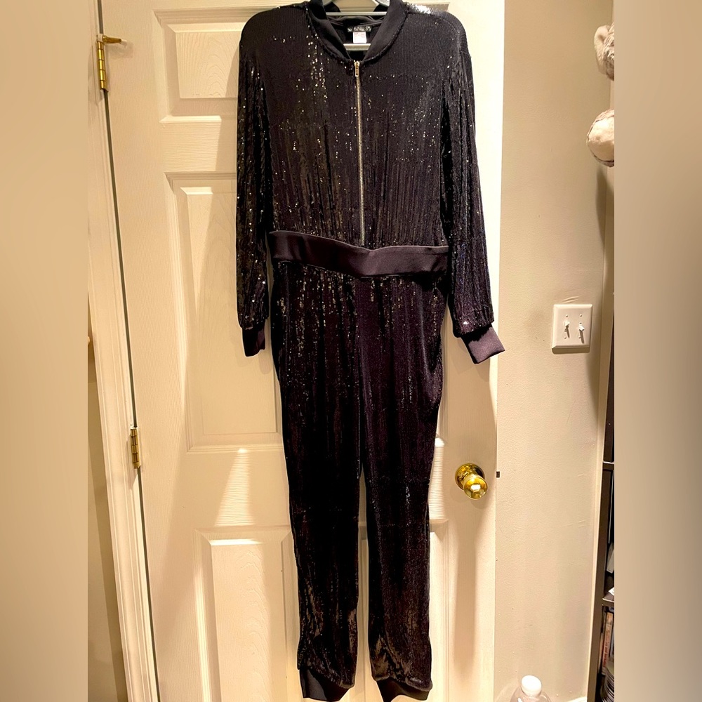 Women sequins long sleeve jumper